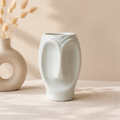Sculptural Ceramic Face Vase (Blue)